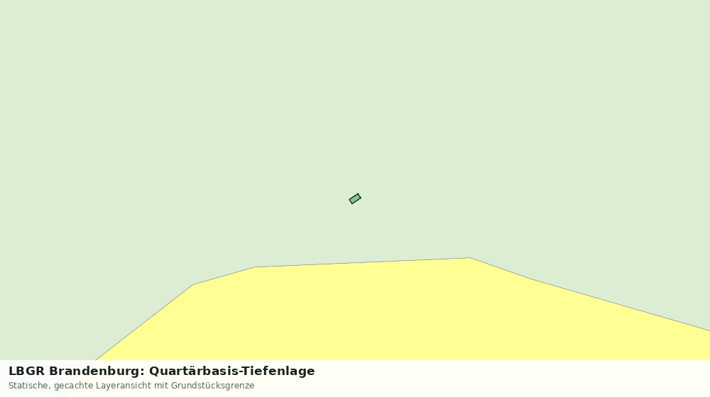 Statische Kartenansicht: LBGR Brandenburg: Quartärbasis-Tiefenlage