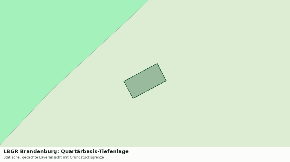 Statische Kartenansicht: LBGR Brandenburg: Quartärbasis-Tiefenlage