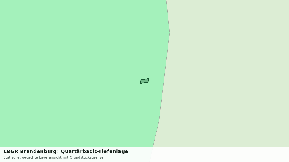 Statische Kartenansicht: LBGR Brandenburg: Quartärbasis-Tiefenlage