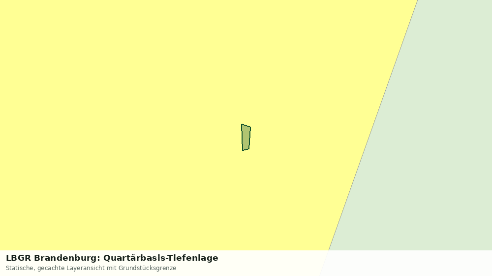 Statische Kartenansicht: LBGR Brandenburg: Quartärbasis-Tiefenlage