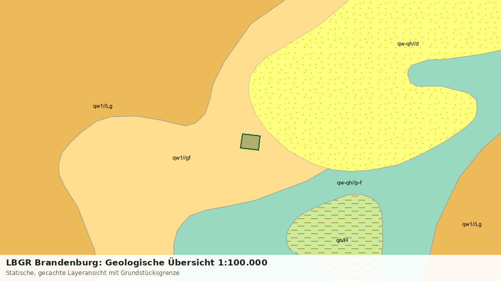 Statische Kartenansicht: LBGR Brandenburg: Geologische Übersicht 1:100.000