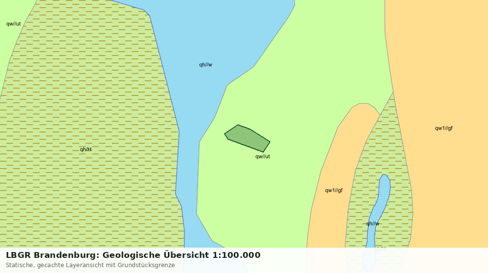 Statische Kartenansicht: LBGR Brandenburg: Geologische Übersicht 1:100.000