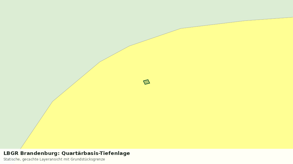 Statische Kartenansicht: LBGR Brandenburg: Quartärbasis-Tiefenlage