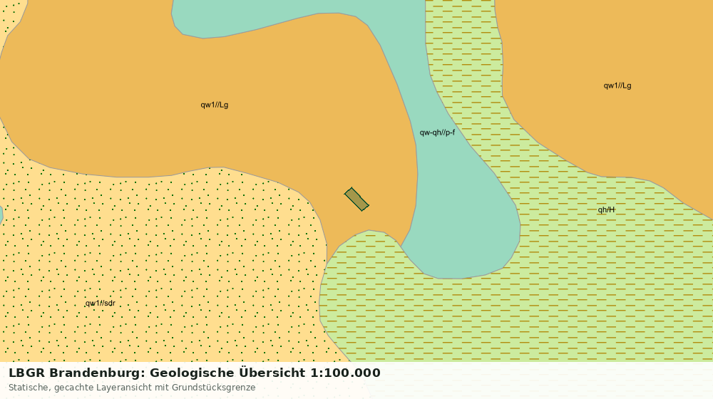 Statische Kartenansicht: LBGR Brandenburg: Geologische Übersicht 1:100.000