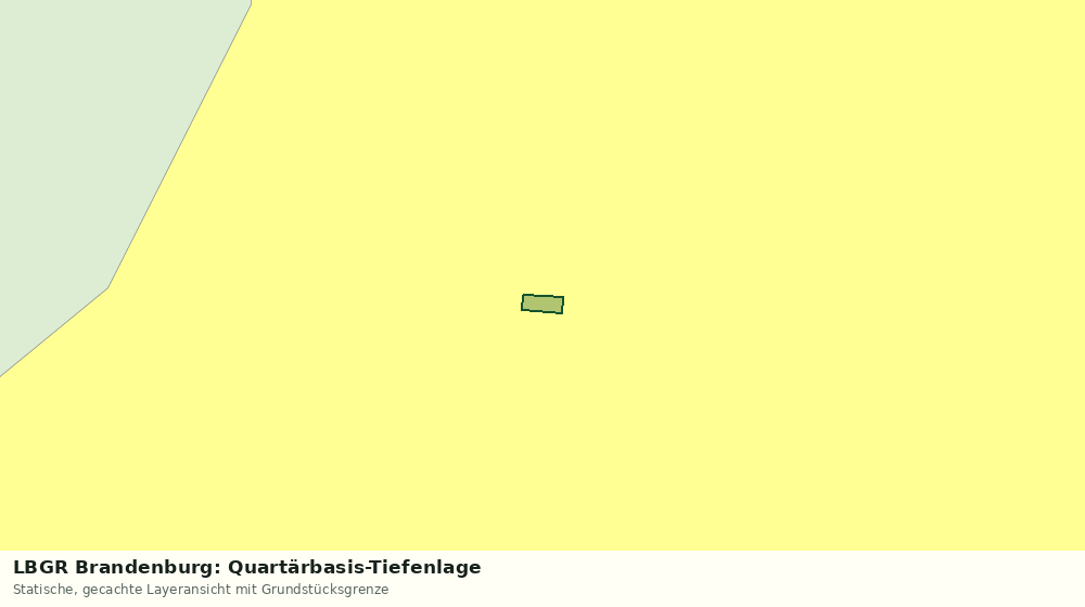 Statische Kartenansicht: LBGR Brandenburg: Quartärbasis-Tiefenlage