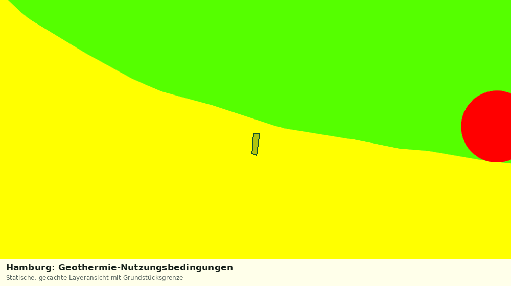 Statische Kartenansicht: Hamburg: Geothermie-Nutzungsbedingungen