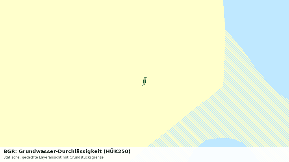 Statische Kartenansicht: BGR: Grundwasser-Durchlässigkeit (HÜK250)