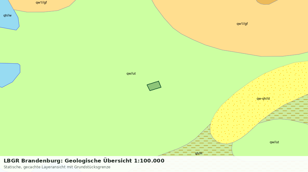 Statische Kartenansicht: LBGR Brandenburg: Geologische Übersicht 1:100.000
