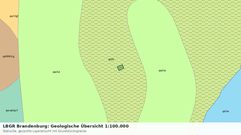 Statische Kartenansicht: LBGR Brandenburg: Geologische Übersicht 1:100.000
