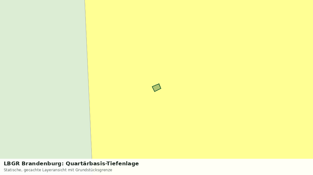 Statische Kartenansicht: LBGR Brandenburg: Quartärbasis-Tiefenlage