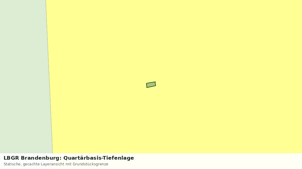 Statische Kartenansicht: LBGR Brandenburg: Quartärbasis-Tiefenlage