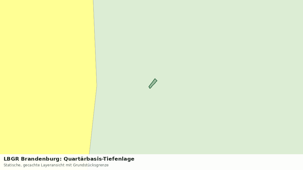 Statische Kartenansicht: LBGR Brandenburg: Quartärbasis-Tiefenlage