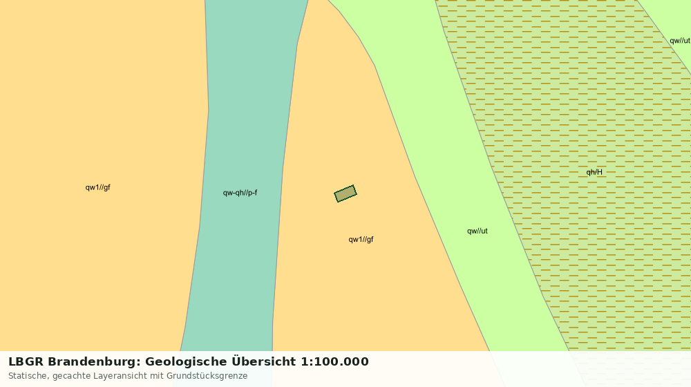 Statische Kartenansicht: LBGR Brandenburg: Geologische Übersicht 1:100.000