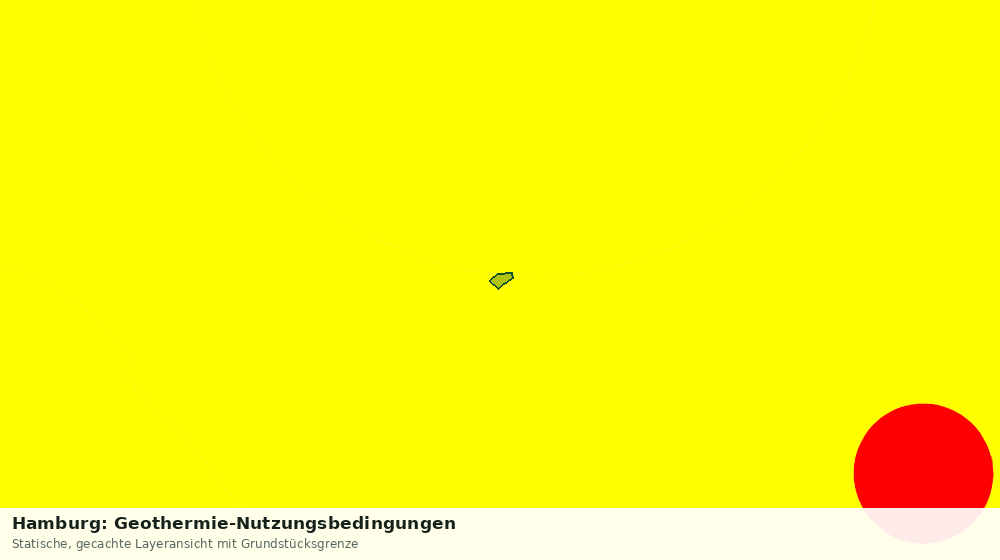 Statische Kartenansicht: Hamburg: Geothermie-Nutzungsbedingungen