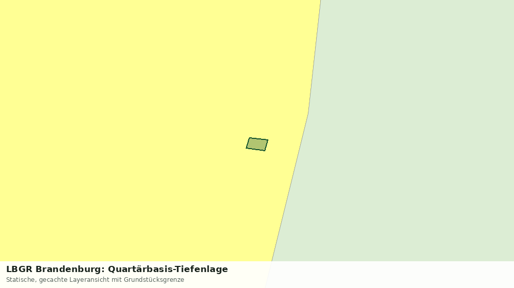 Statische Kartenansicht: LBGR Brandenburg: Quartärbasis-Tiefenlage
