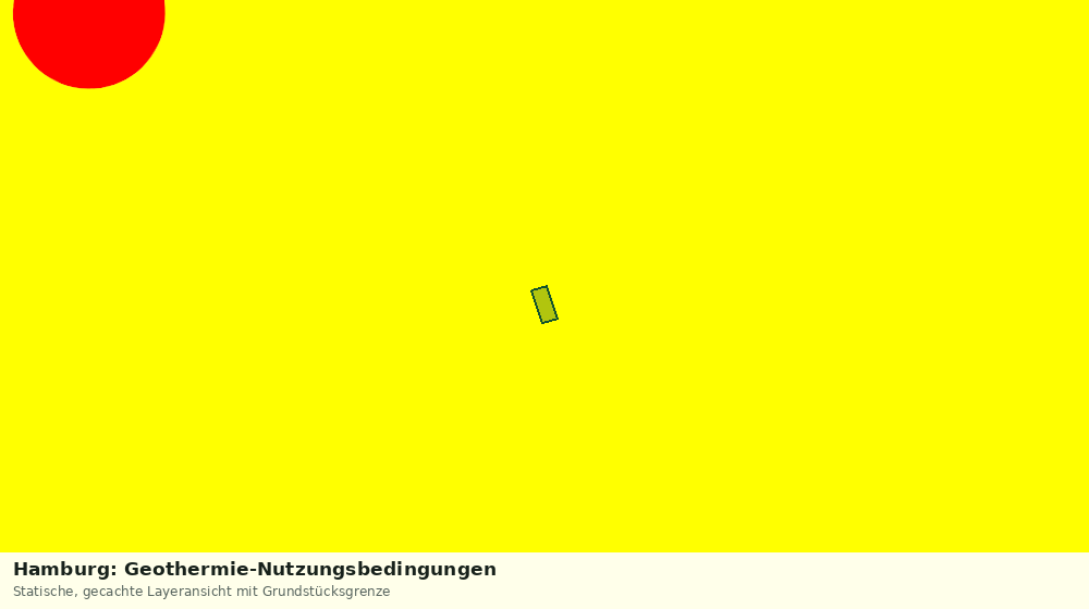 Statische Kartenansicht: Hamburg: Geothermie-Nutzungsbedingungen