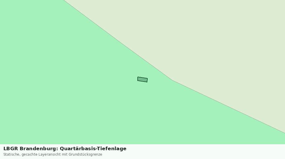 Statische Kartenansicht: LBGR Brandenburg: Quartärbasis-Tiefenlage