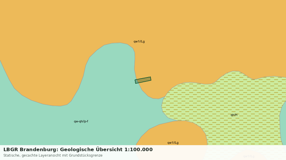 Statische Kartenansicht: LBGR Brandenburg: Geologische Übersicht 1:100.000