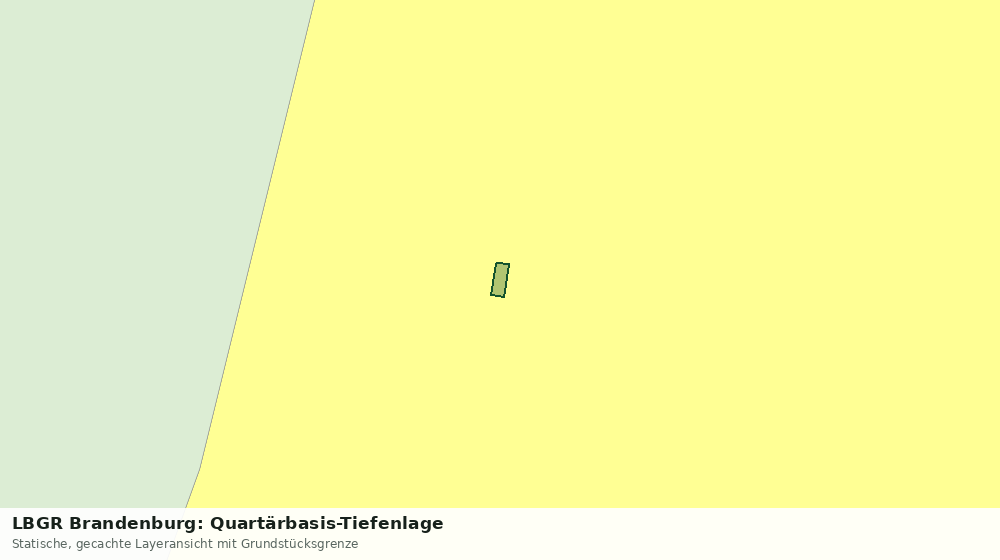 Statische Kartenansicht: LBGR Brandenburg: Quartärbasis-Tiefenlage