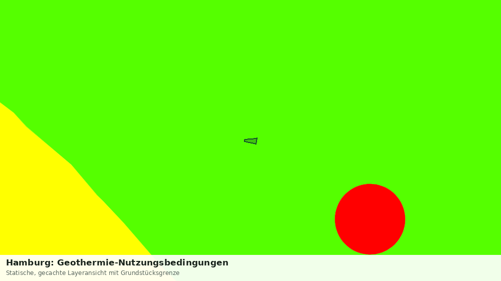 Statische Kartenansicht: Hamburg: Geothermie-Nutzungsbedingungen