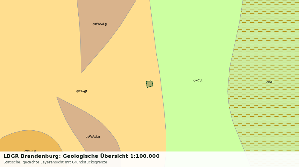 Statische Kartenansicht: LBGR Brandenburg: Geologische Übersicht 1:100.000