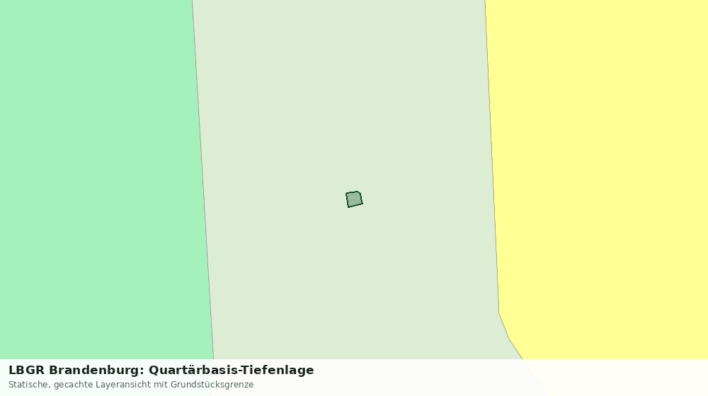 Statische Kartenansicht: LBGR Brandenburg: Quartärbasis-Tiefenlage