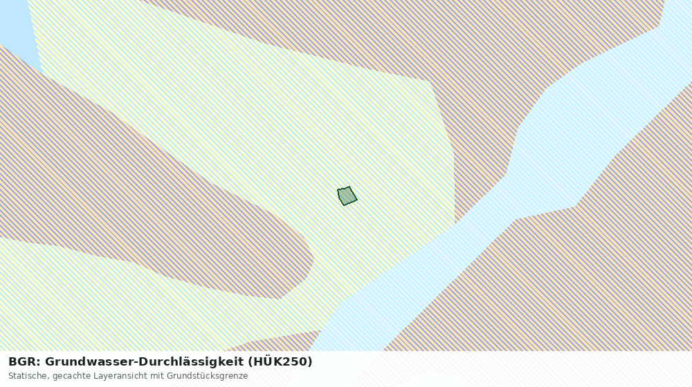 Statische Kartenansicht: BGR: Grundwasser-Durchlässigkeit (HÜK250)