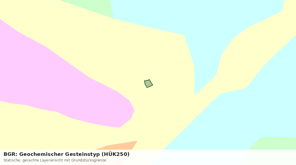 Statische Kartenansicht: BGR: Geochemischer Gesteinstyp (HÜK250)