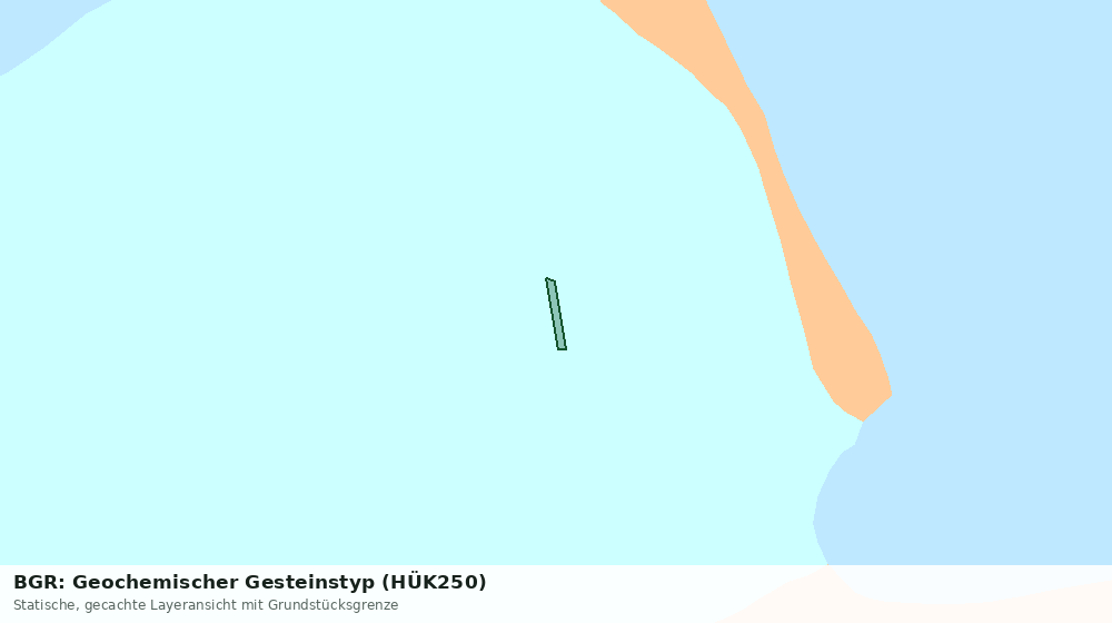 Statische Kartenansicht: BGR: Geochemischer Gesteinstyp (HÜK250)