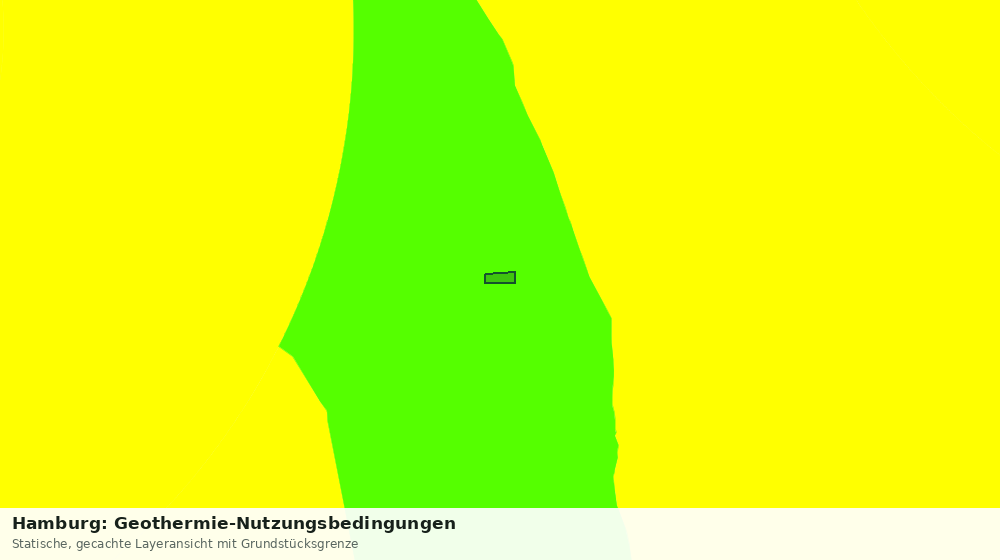 Statische Kartenansicht: Hamburg: Geothermie-Nutzungsbedingungen