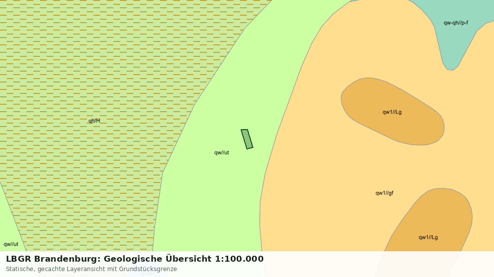 Statische Kartenansicht: LBGR Brandenburg: Geologische Übersicht 1:100.000