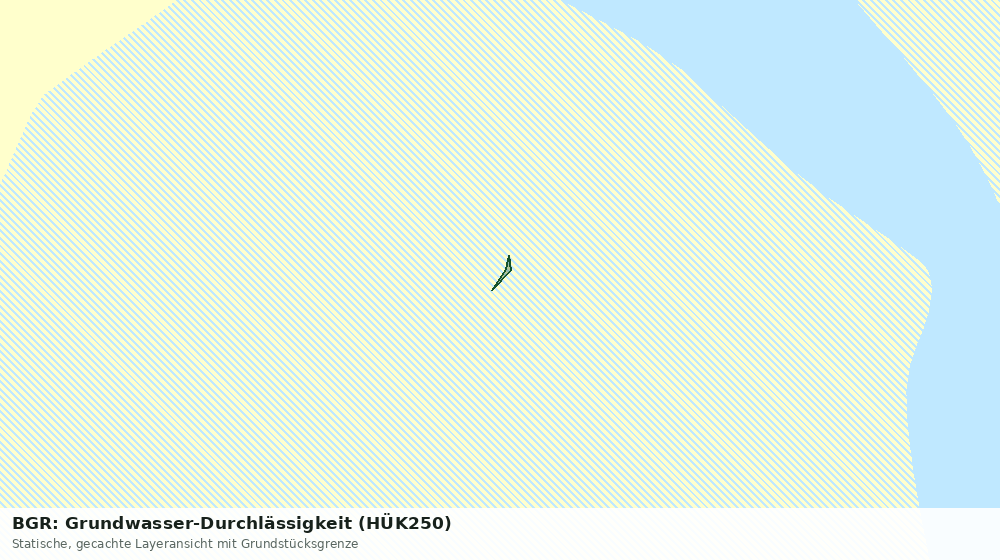Statische Kartenansicht: BGR: Grundwasser-Durchlässigkeit (HÜK250)