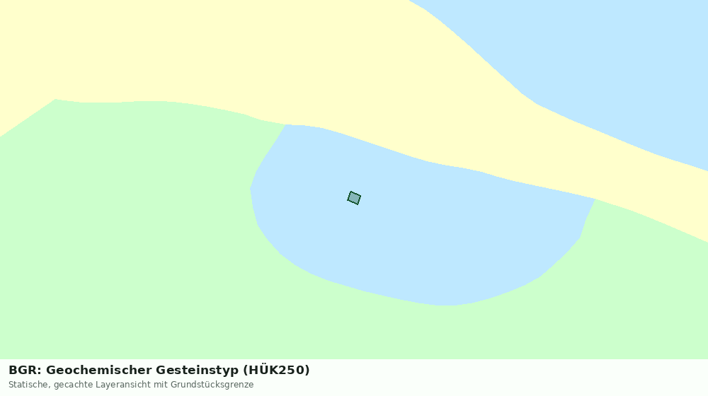 Statische Kartenansicht: BGR: Geochemischer Gesteinstyp (HÜK250)