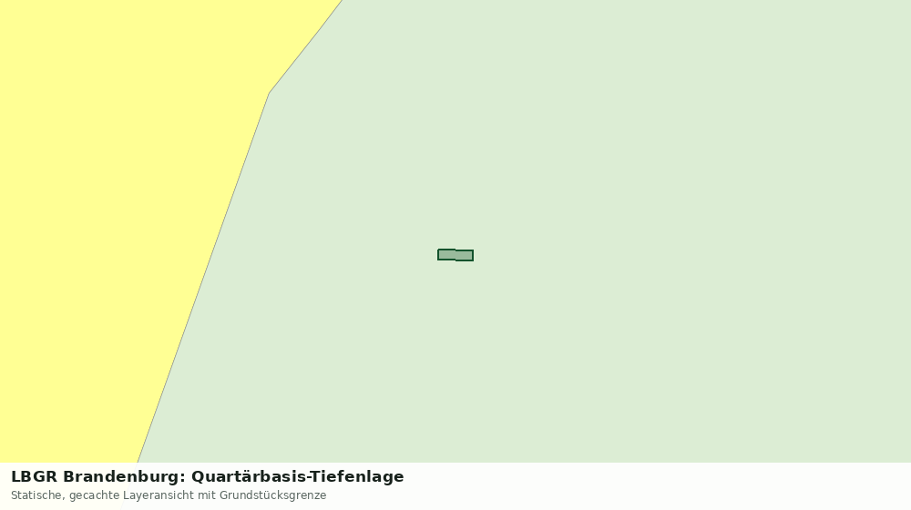 Statische Kartenansicht: LBGR Brandenburg: Quartärbasis-Tiefenlage