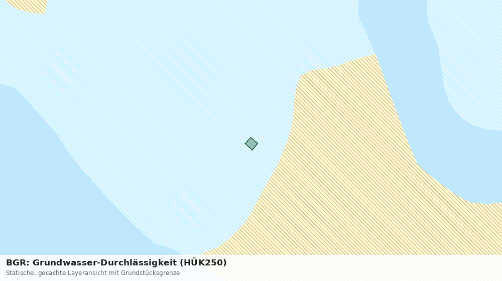 Statische Kartenansicht: BGR: Grundwasser-Durchlässigkeit (HÜK250)