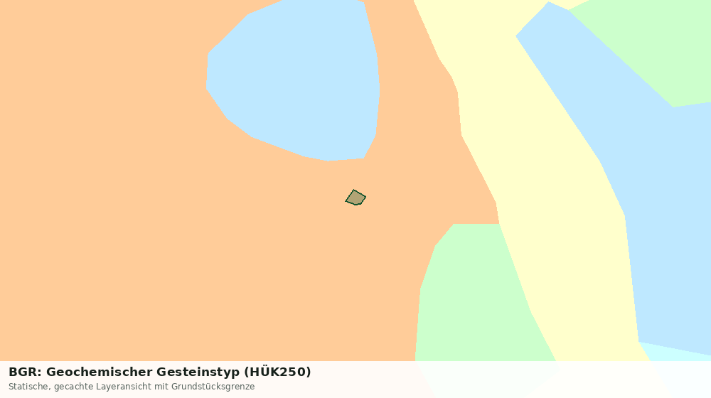 Statische Kartenansicht: BGR: Geochemischer Gesteinstyp (HÜK250)
