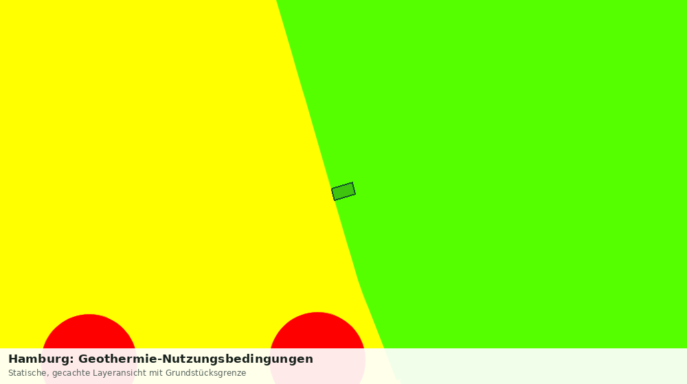 Statische Kartenansicht: Hamburg: Geothermie-Nutzungsbedingungen