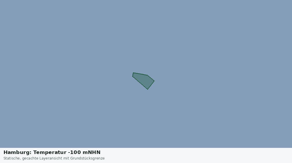 Statische Kartenansicht: Hamburg: Temperatur -100 mNHN