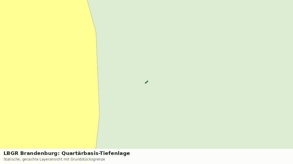 Statische Kartenansicht: LBGR Brandenburg: Quartärbasis-Tiefenlage