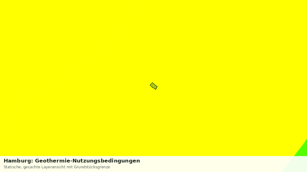 Statische Kartenansicht: Hamburg: Geothermie-Nutzungsbedingungen