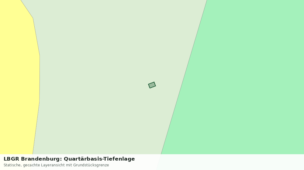Statische Kartenansicht: LBGR Brandenburg: Quartärbasis-Tiefenlage