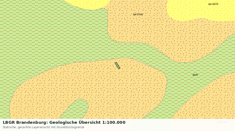 Statische Kartenansicht: LBGR Brandenburg: Geologische Übersicht 1:100.000