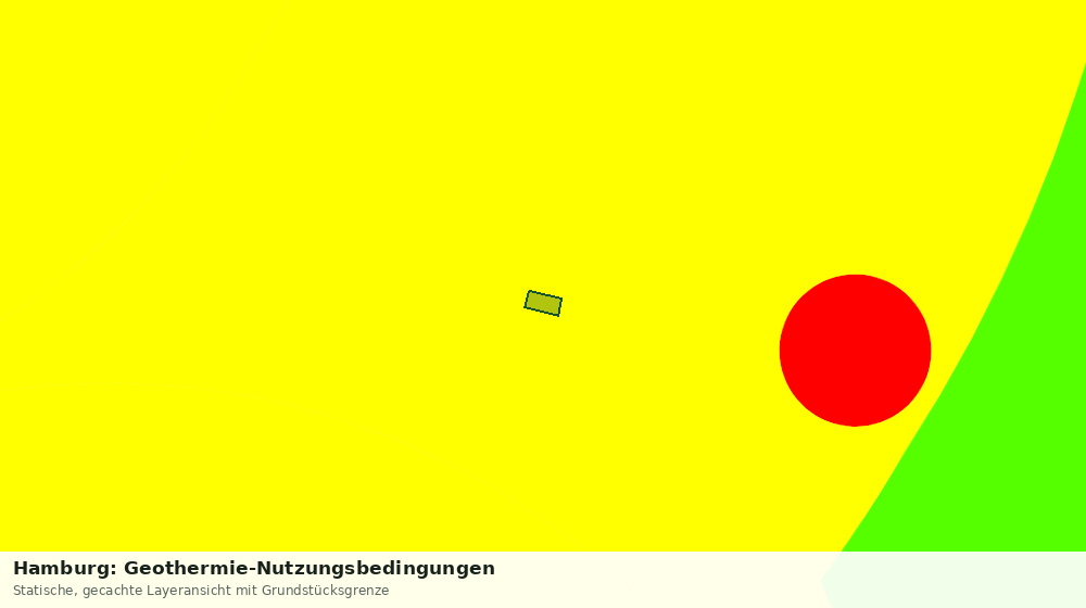Statische Kartenansicht: Hamburg: Geothermie-Nutzungsbedingungen