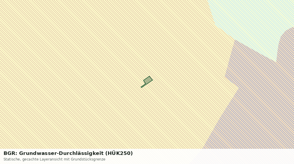 Statische Kartenansicht: BGR: Grundwasser-Durchlässigkeit (HÜK250)