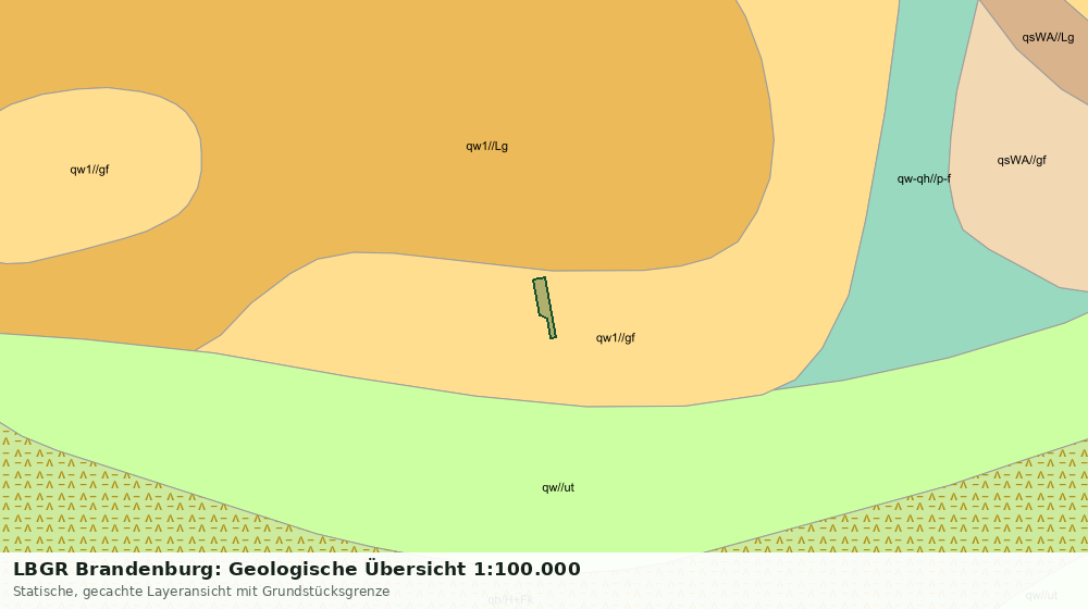 Statische Kartenansicht: LBGR Brandenburg: Geologische Übersicht 1:100.000
