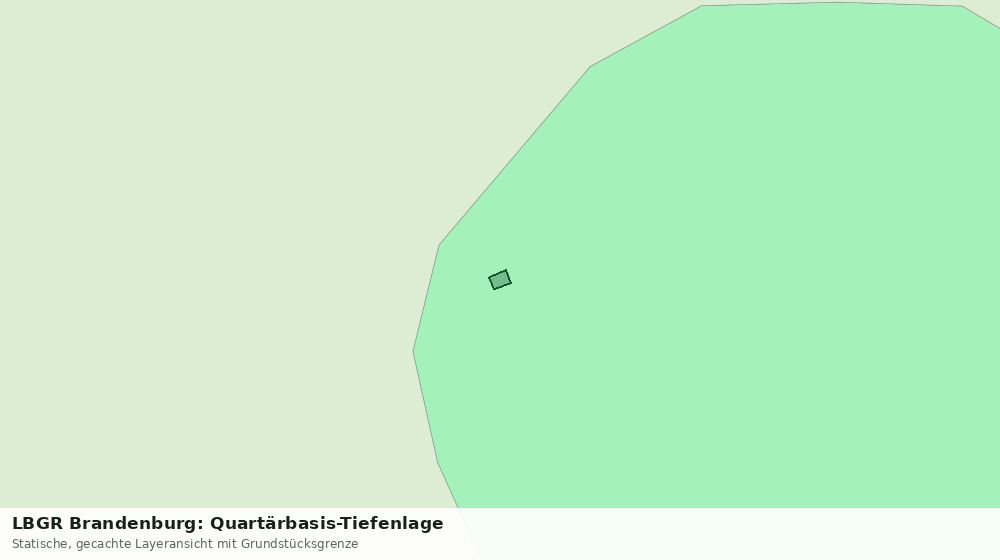 Statische Kartenansicht: LBGR Brandenburg: Quartärbasis-Tiefenlage