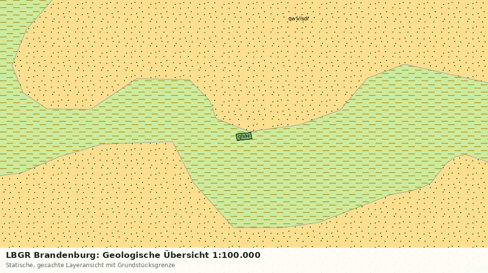 Statische Kartenansicht: LBGR Brandenburg: Geologische Übersicht 1:100.000