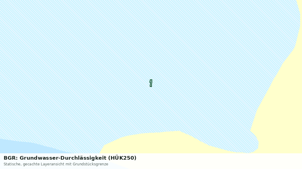 Statische Kartenansicht: BGR: Grundwasser-Durchlässigkeit (HÜK250)