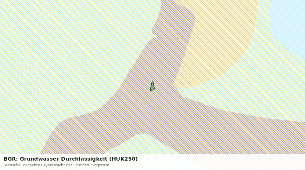 Statische Kartenansicht: BGR: Grundwasser-Durchlässigkeit (HÜK250)