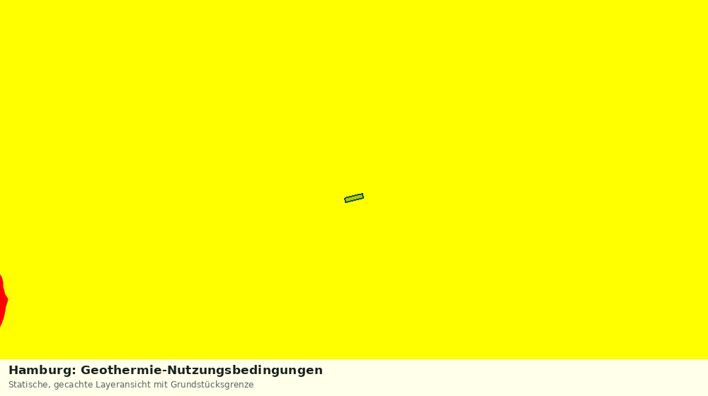 Statische Kartenansicht: Hamburg: Geothermie-Nutzungsbedingungen